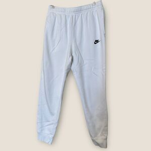 Nike White Women’s Sweatpants Jogger Large Drawstring Waist